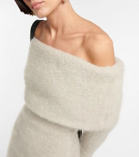 isabel marant sweater dress Grey 40 A tactile ribbed yoke accentuates the shoulder buttons on this slim sweater Isabel Marant Merida Belted Pointelle