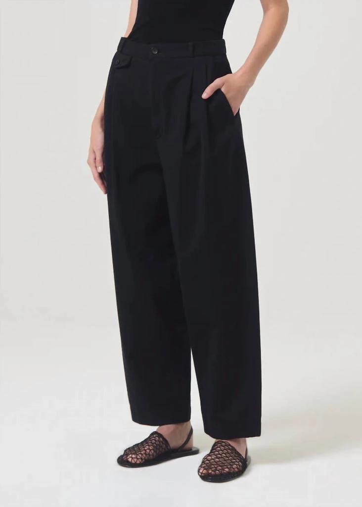 AGOLDE Becker Baggy Fit Chino Pants In Black 1