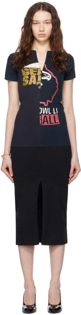 Conner Ives Black Reconstituted Bike Maxi Dress 1