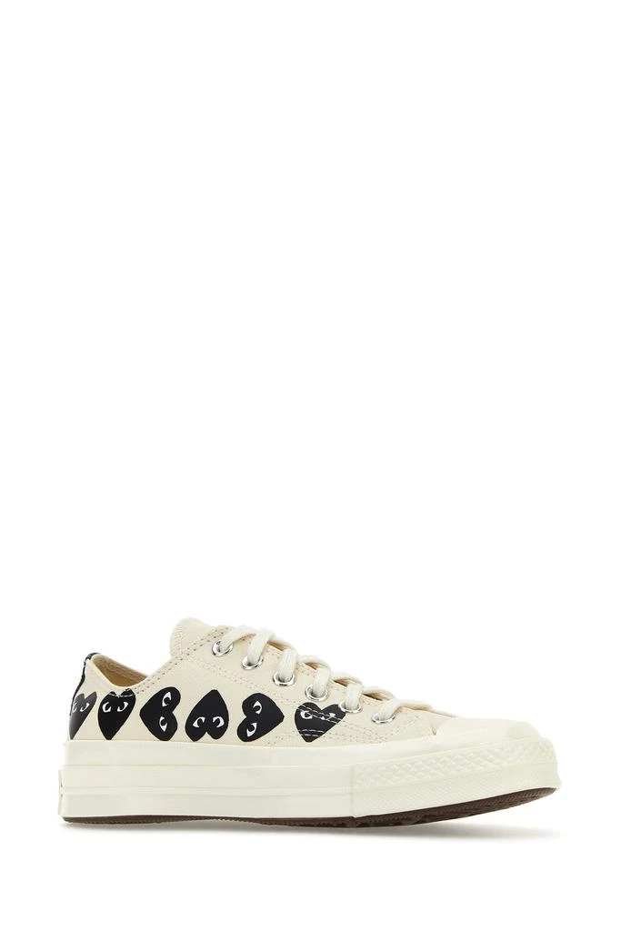 Comme des Garcons Ivory canvas Comme Des Garçons X Converse sneakers 2