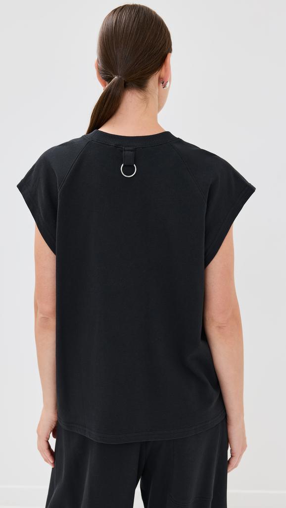 Tibi Summer Sweatshirting Sleeveless Easy Top