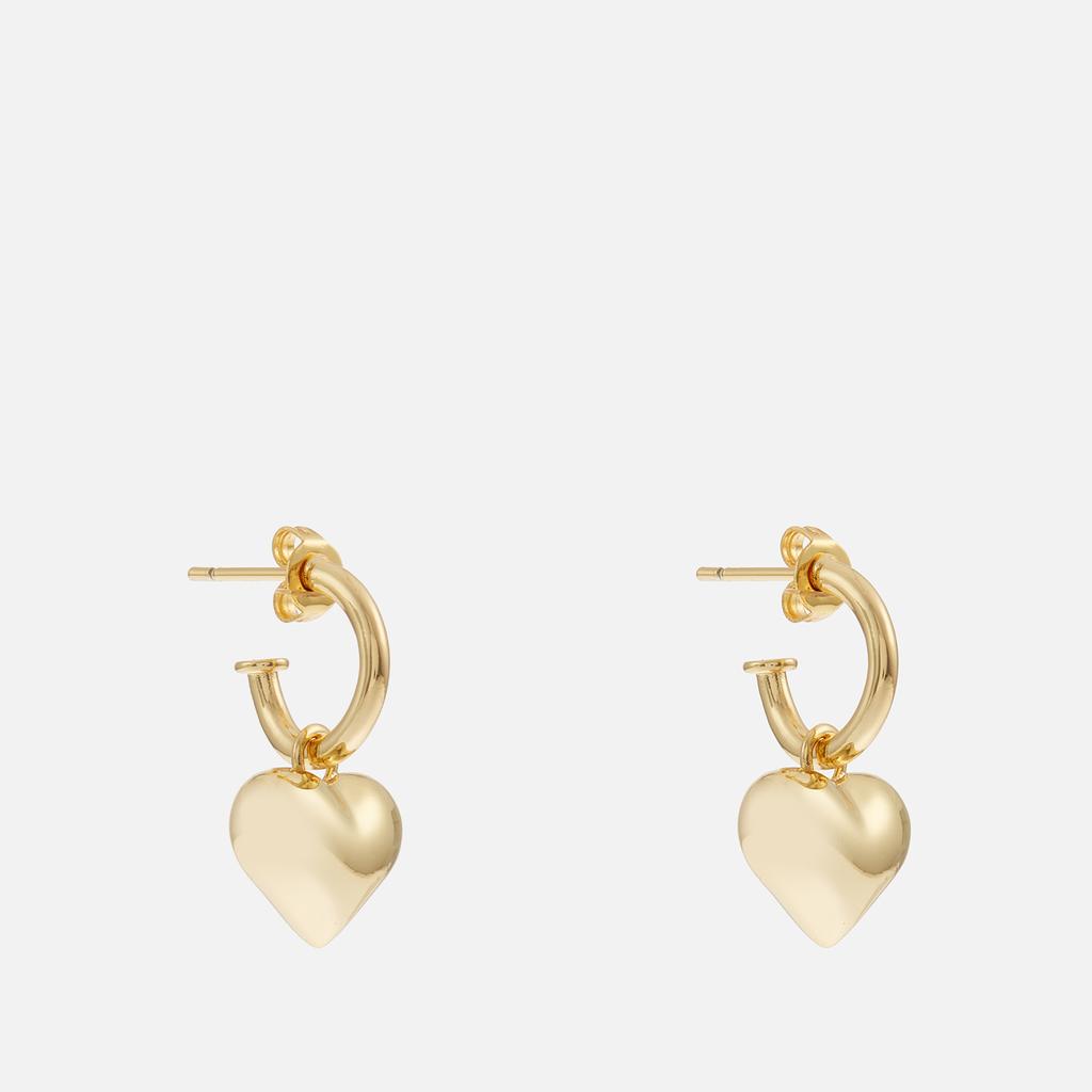 Crystal Haze Crystal Haze Golden Hearts Gold-Plated Earrings