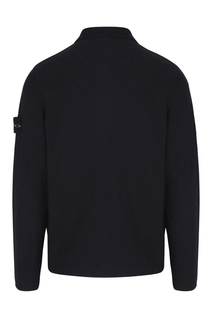 undefined KNITTED BADGE POLO SHIRT 2
