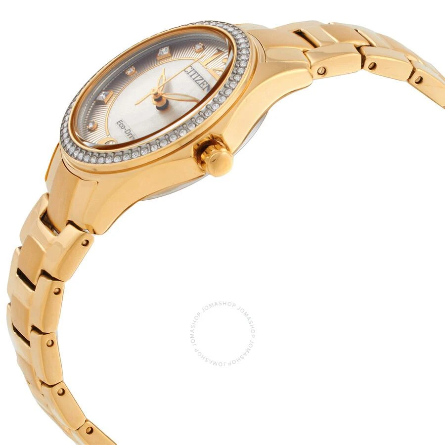 Citizen Crystal Eco-Drive Champagne Dial Ladies Watch FE1147-79P 2