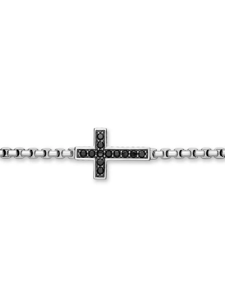 David Yurman Streamline® Cross Station Necklace with Pavé Black Diamonds 5