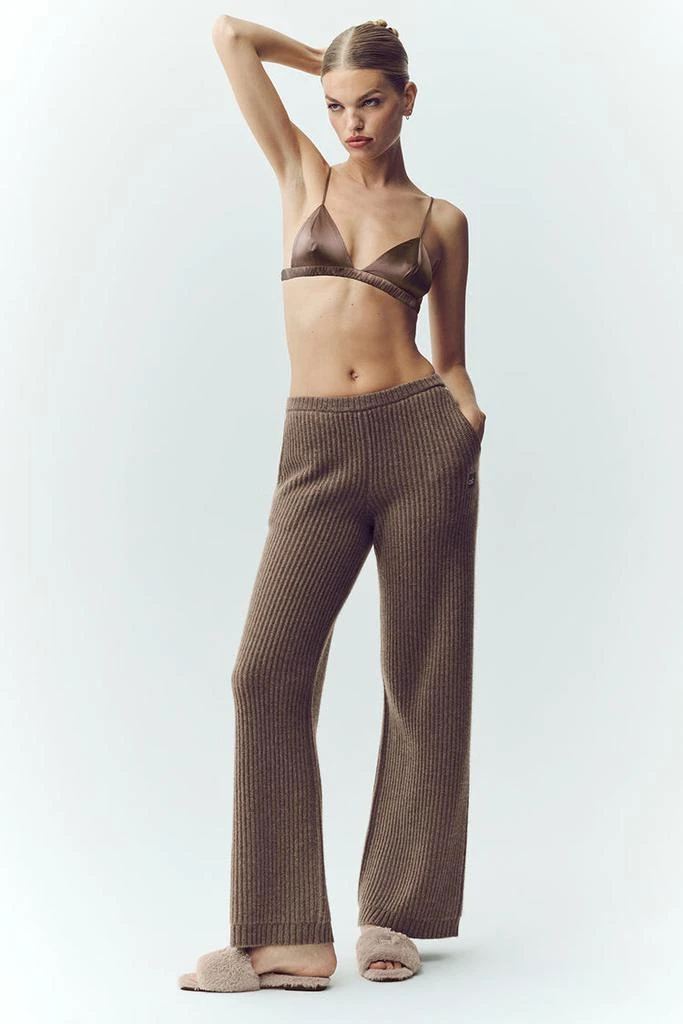 Alo Cashmere High-Waist Northstar Straight Leg Pant - Frosted Pink 5