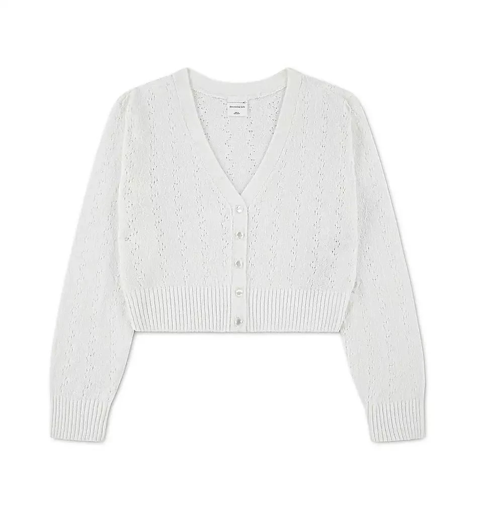 abercrombie kids Girls
 Pointelle V-Neck Cardigan