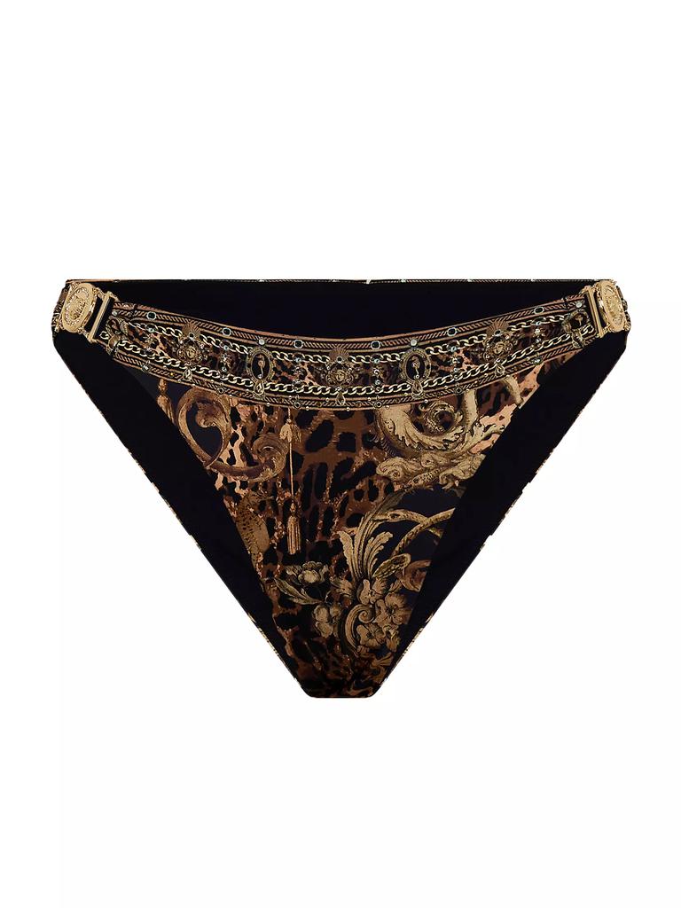 Camilla Era Of Empires Embellished Printed Bikini Bottom