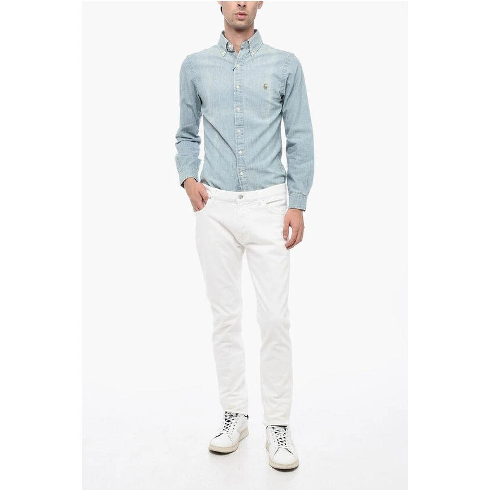 Berluti Stretch Cotton Slim Fit Jeans Men's 16cm 4