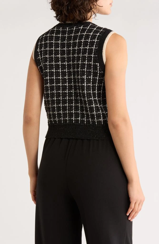 Ellen Tracy Plaid Stitch Vest 2