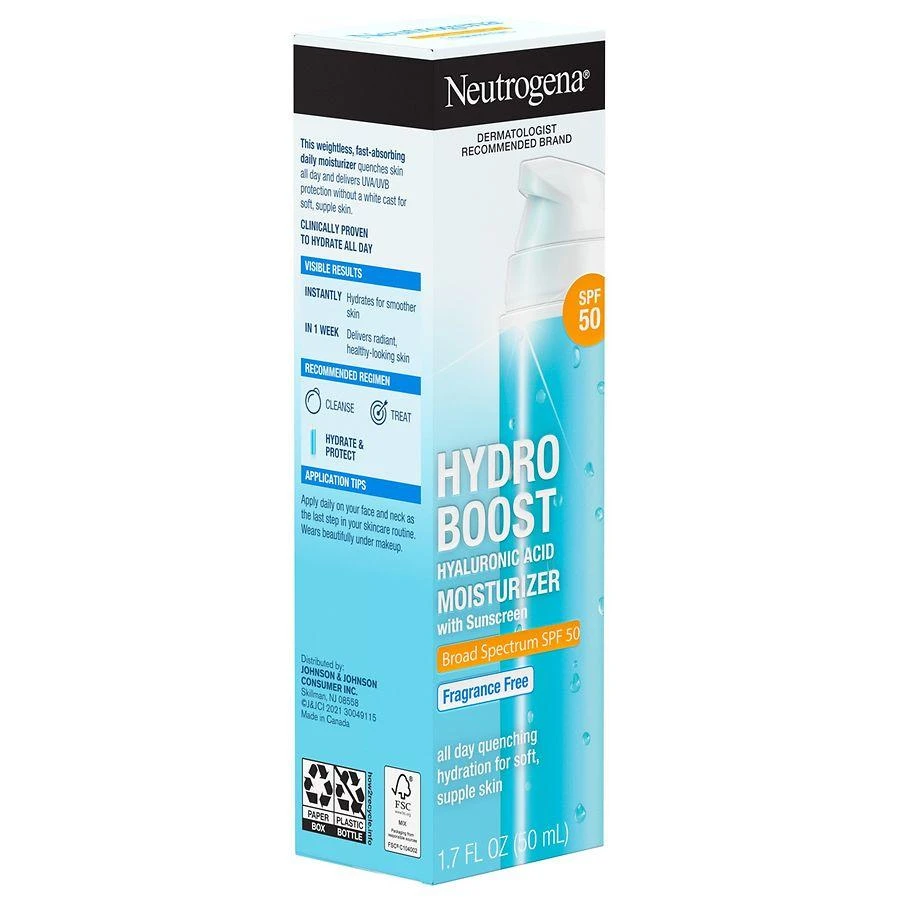 Neutrogena Hydro Boost SPF 50 Hyaluronic Acid Moisturizer 7