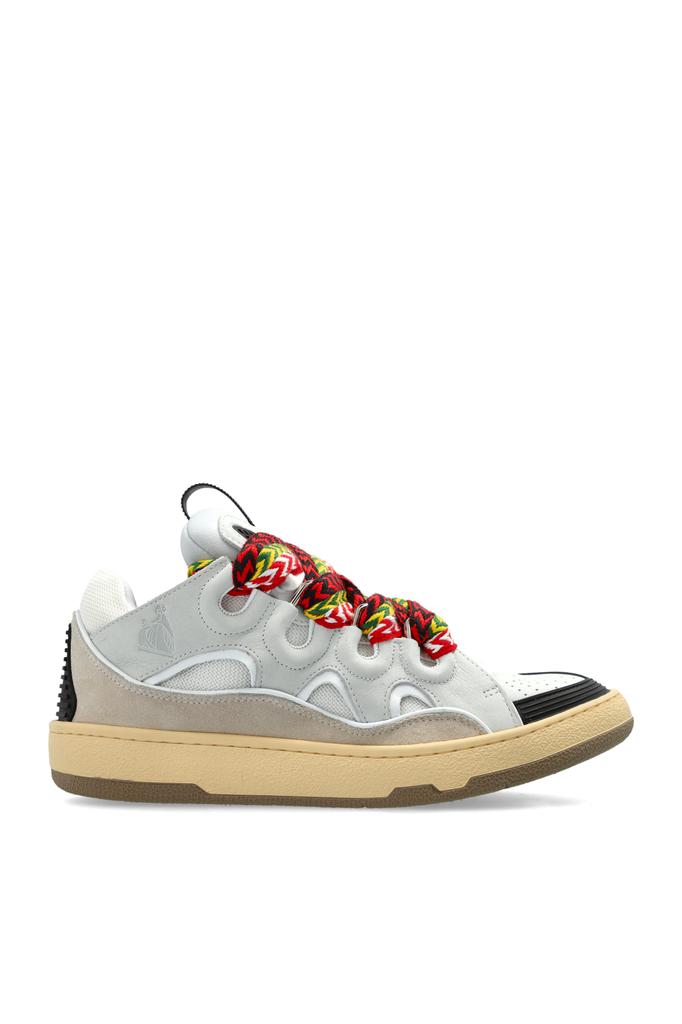 靴 LANVIN SNEAKERS CURB / WHT 41size Lanvin Leather Curb Sneakers | Saks Fifth Avenue