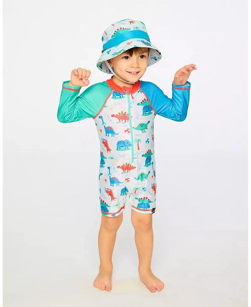 Deux par Deux Toddler Polyester Beach Hat Dinosaur Print 2