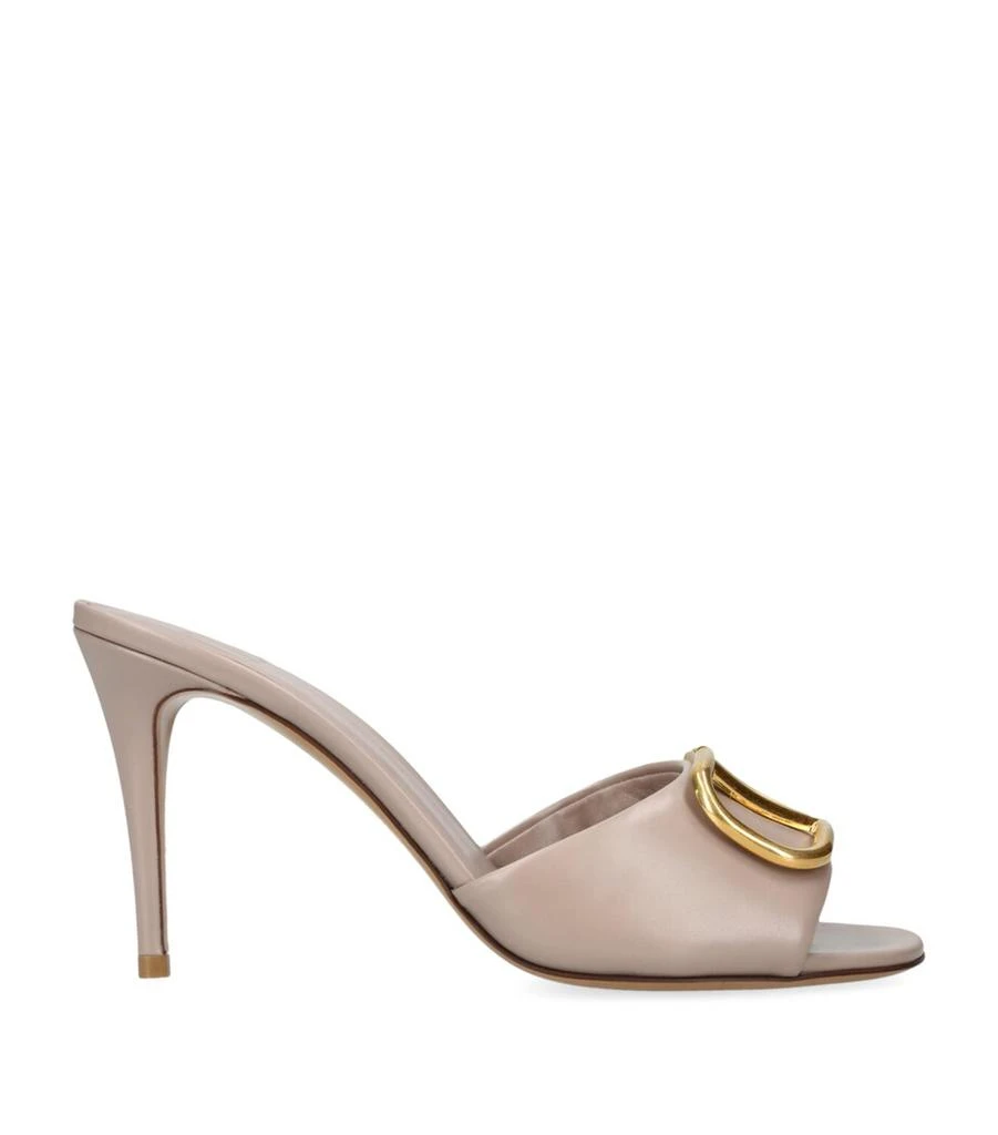 Valentino Leather VLOGO Mules 90 1
