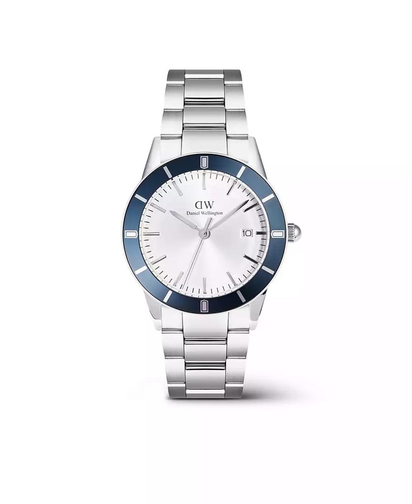 Daniel Wellington Men's Analog Silver Tone Stainless-Steel Watch, 40mm