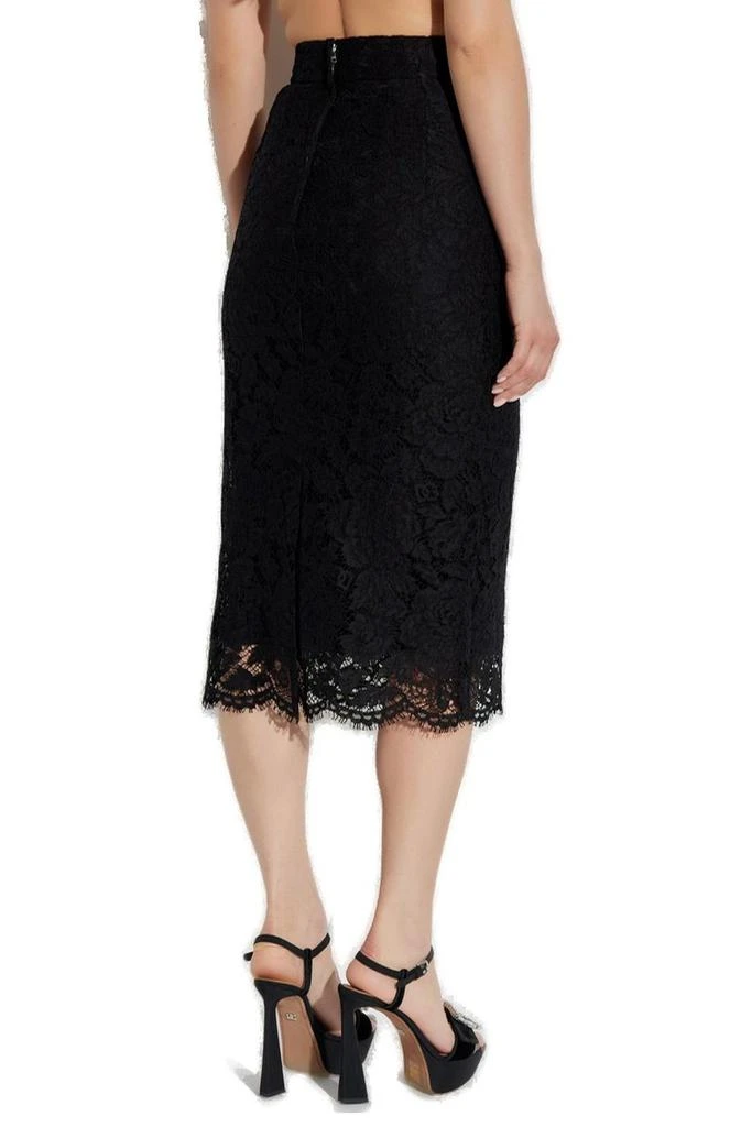 Dolce & Gabbana Dolce & Gabbana High Waist Lace Skirt 3