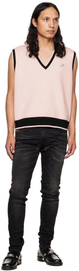 We11done Pink V-Neck Vest 4
