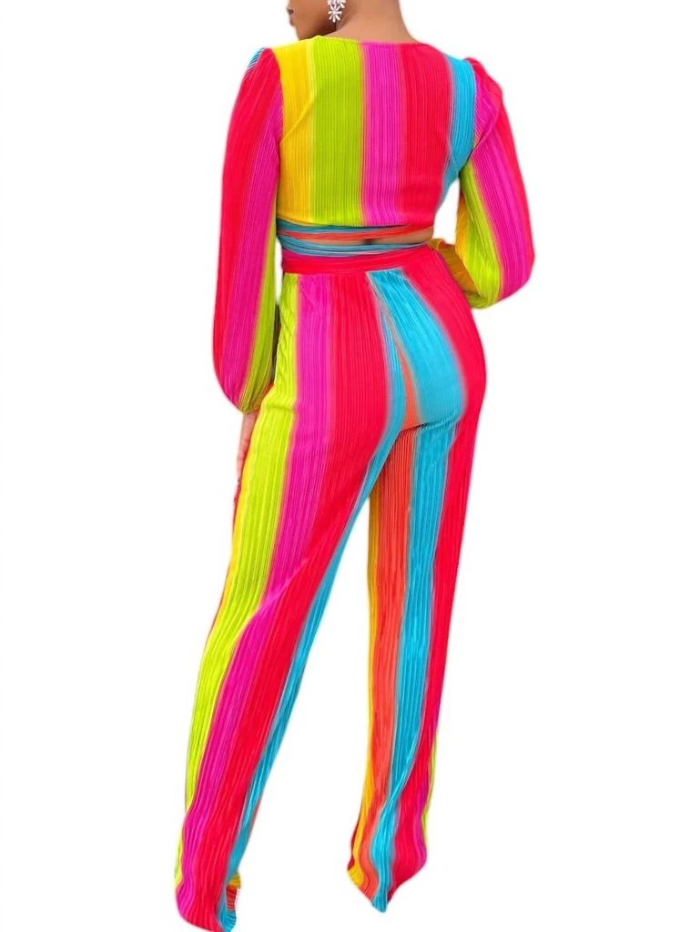Cameo 2-Piece Pant Set In Yellow Multi 3