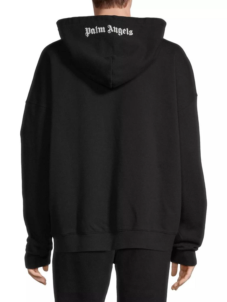 Palm Angels Oversized Embroidered Logo Hoodie 5