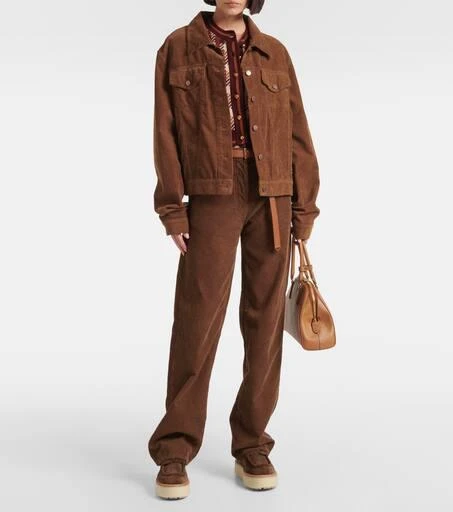 Prada Shearling-lined suede platform loafers 3