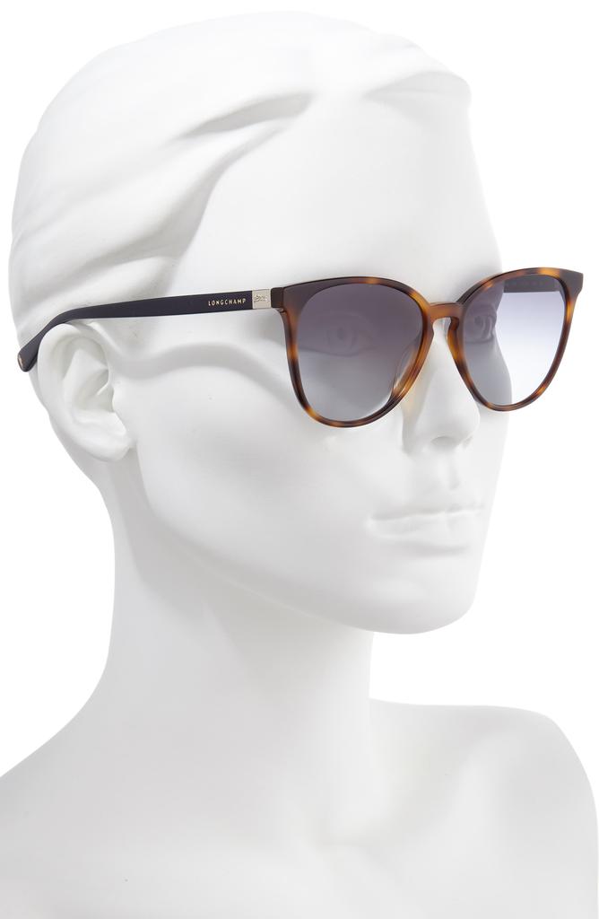 Longchamp Le Pliage 53mm Gradient Cat Eye Sunglasses