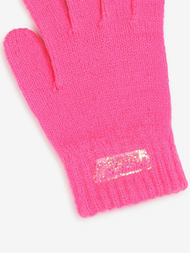 Billieblush Billieblush Girls Sequin Heart Gloves in Pink 3