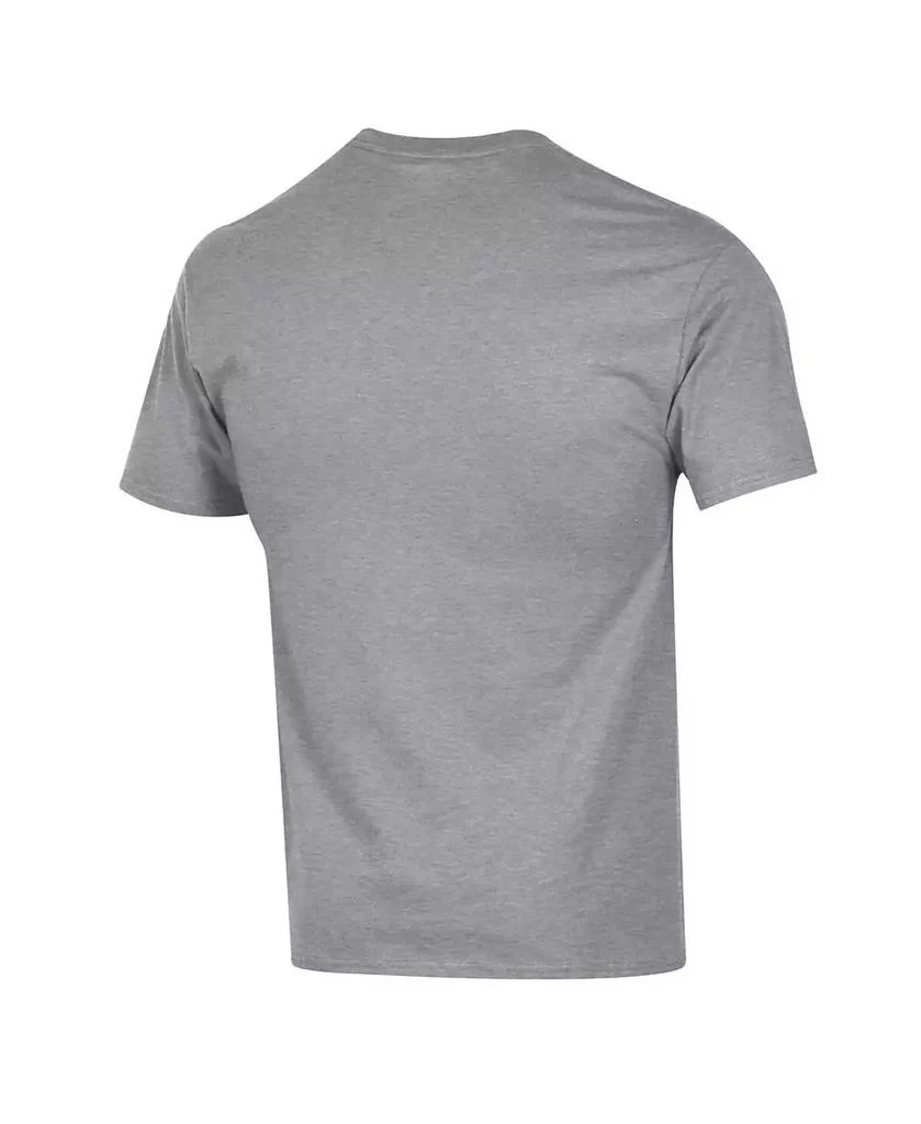 CHAMPION Men's Heather Gray North Carolina Tar Heels Arch Over Logo T-Shirt 3