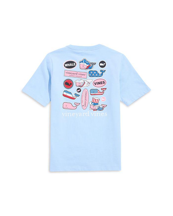 Vineyard Vines Boys' USA Sticker Short Sleeved Pocket Tee - Big Kid
