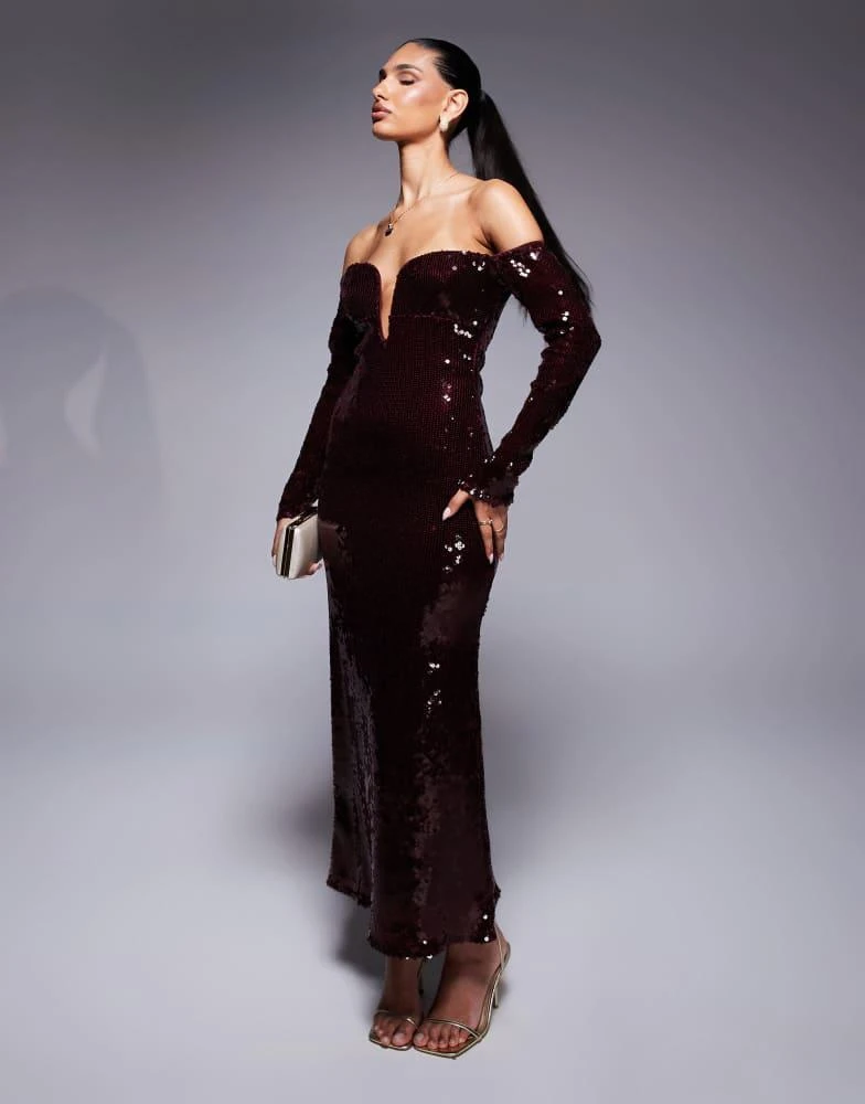 cowl midi slip dress Black Satin Cowl Neck Backless Slip Midi Dress