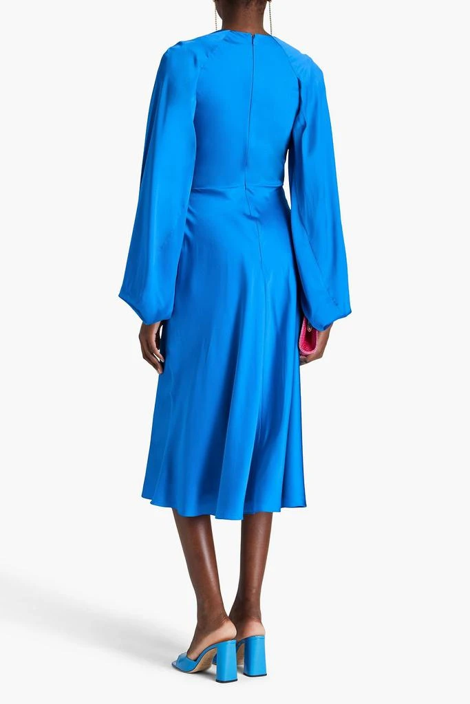 ROKSANDA Koda cape-effect silk-satin midi dress 3