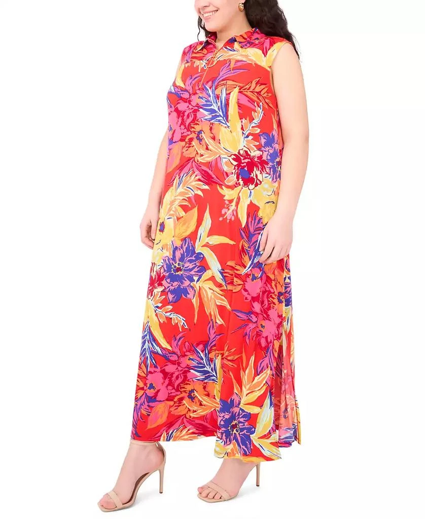 MSK Plus Size Printed Jersey Sleeveless Maxi Dress 2