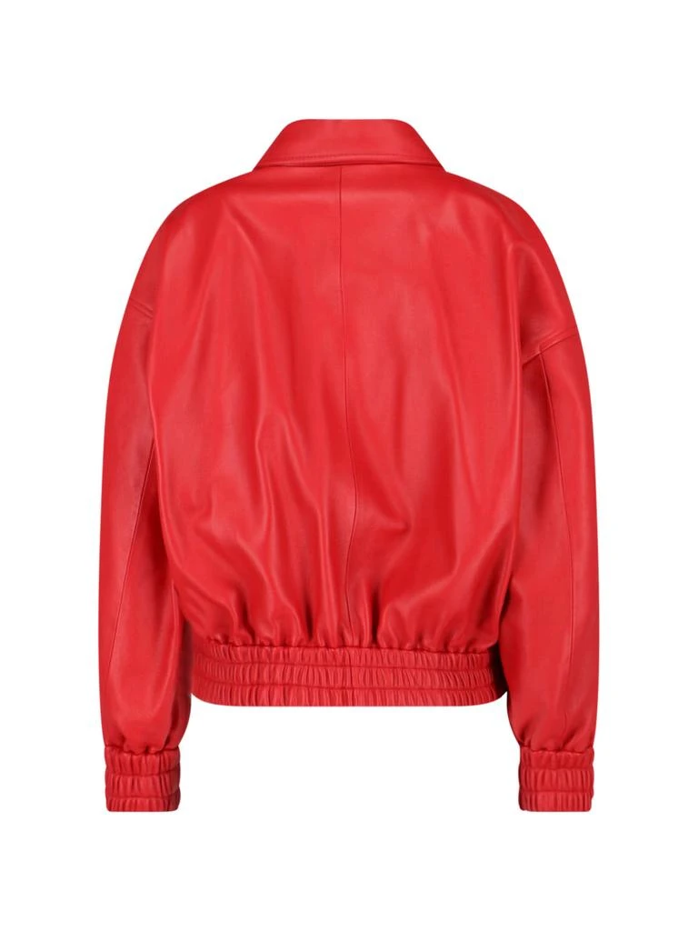 Jil Sander Smooth Leather Bomber Jacket With Classic Collar 2