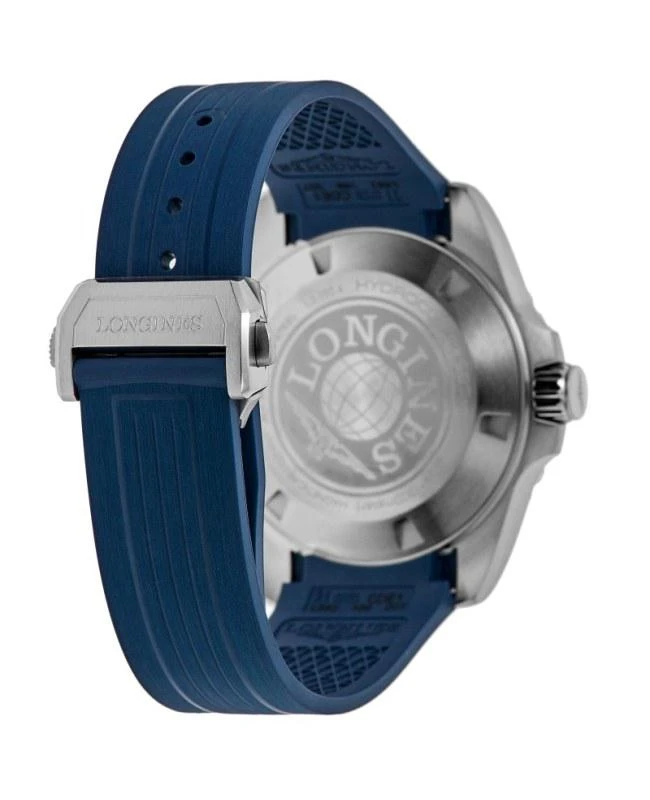 Longines Longines HydroConquest GMT Automatic Blue Dial Rubber Strap Men's Watch L3.890.4.96.9 4