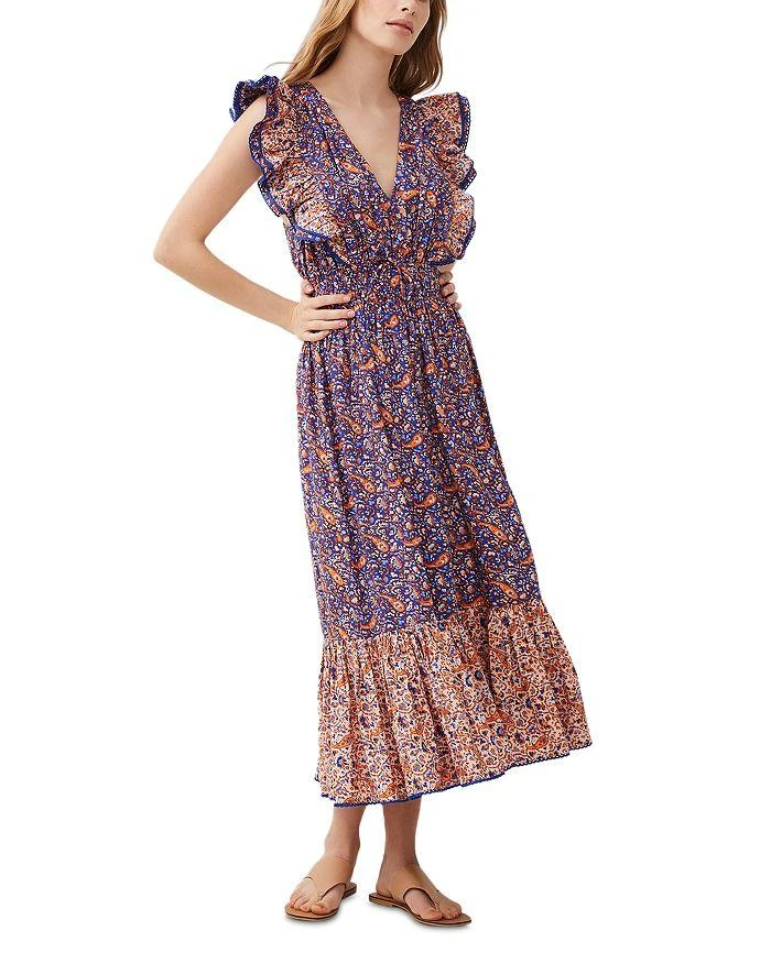 French Connection Anathia Blaire Ruffled Midi Dress 1