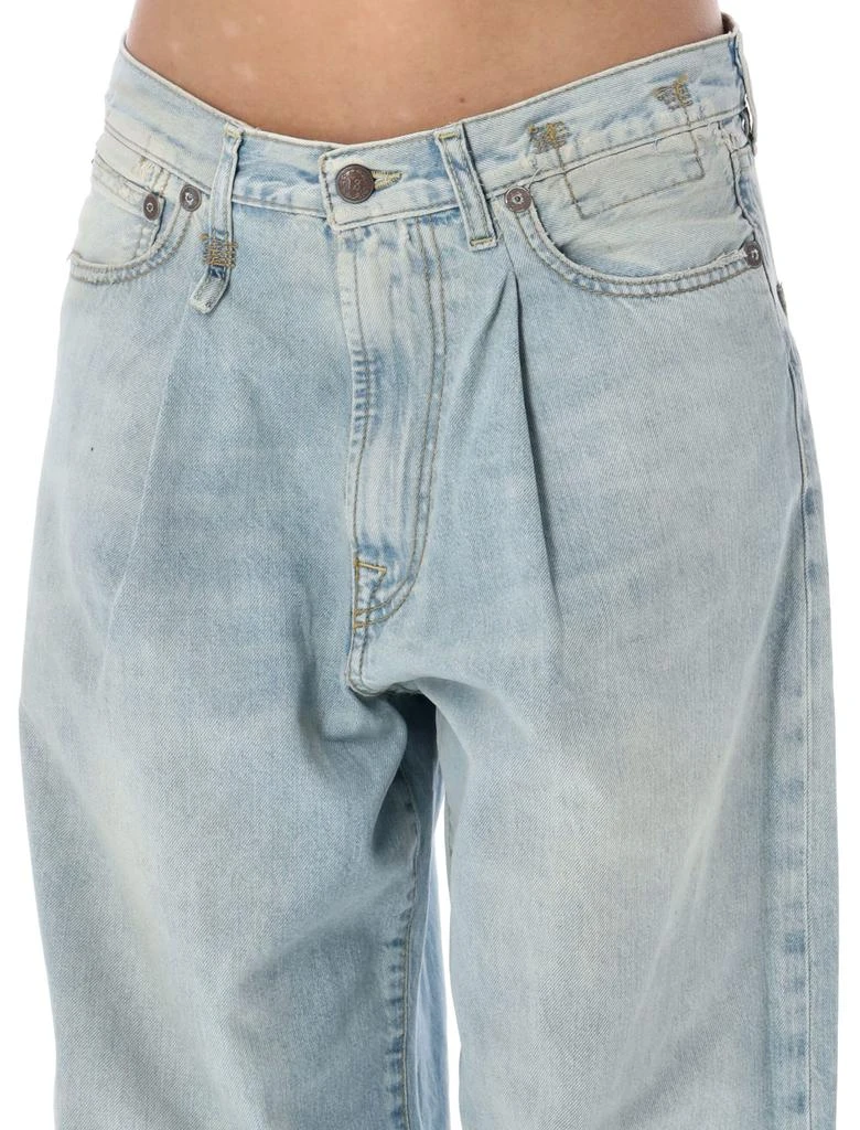 R13 Damon Pleated Wide Leg Jean 3