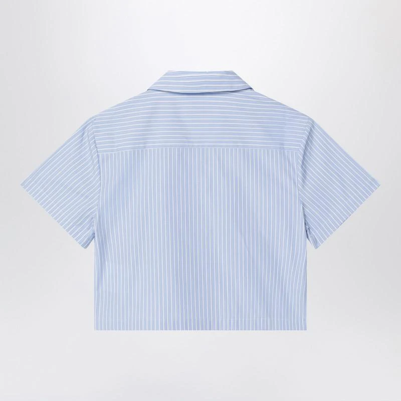 Golden Goose Light blue striped cotton shirt 2