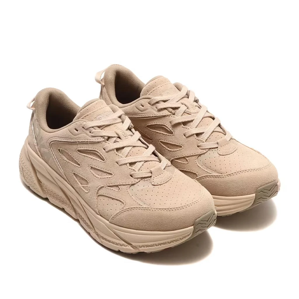 Hoka One One One One Clifton L 1122571-SSDD Men Shifting Sand Suede Running Shoes TF6612 (Beige,11) 3