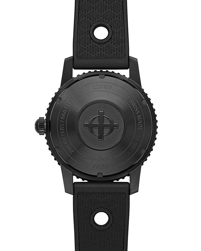 ZODIAC Compression Diver Automatic Rubber Strap Watch, 40mm 5