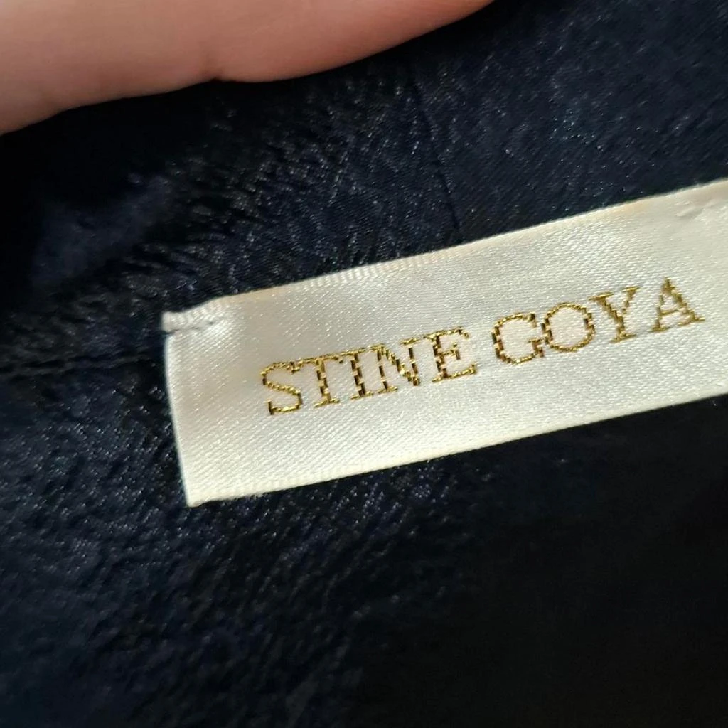 Stine Goya Stine Goya Shiny Niki Dress in Navy Blue Polyester 5