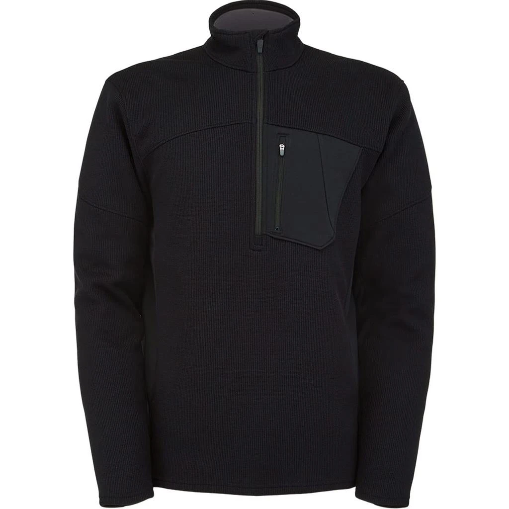Spyder Spyder Men's Bandit Hybrid 1/2 Zip Fleece Ski Mid Layer Sweater Jacket 5