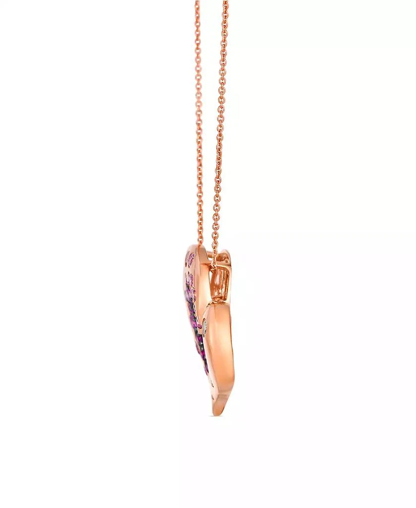 Le Vian White Sapphire (7/50 ct. t.w.) and Pink Sapphire Ombre (19/25 ct. t.w.) Pendant Necklace in 14k Strawberry Gold 2