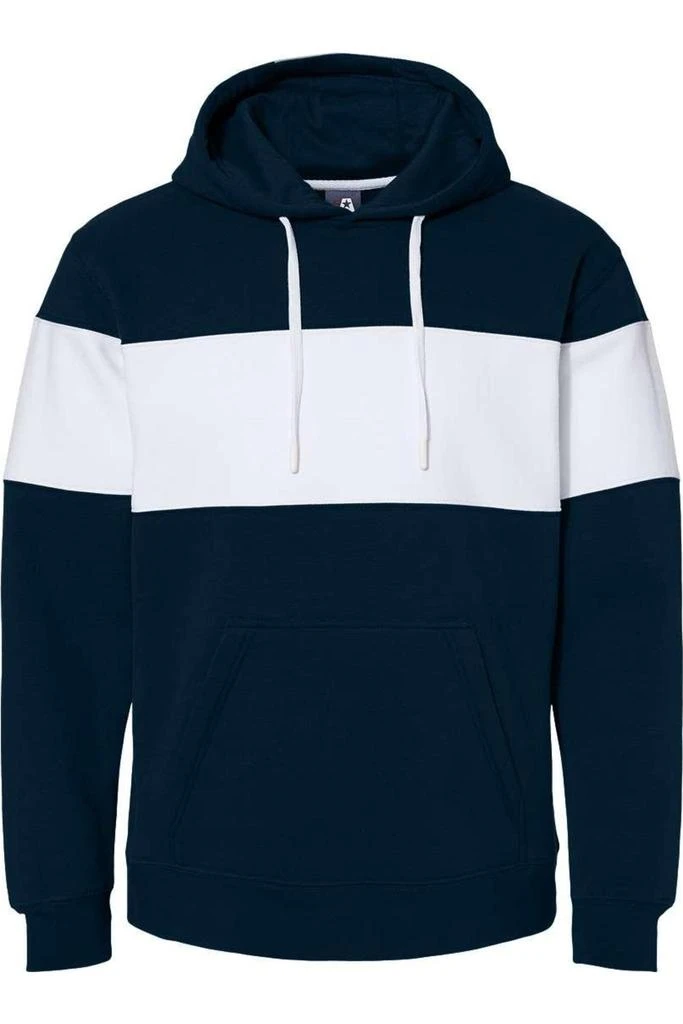 J America Varsity Fleece Colorblocked Hooded Sweatshirt 1