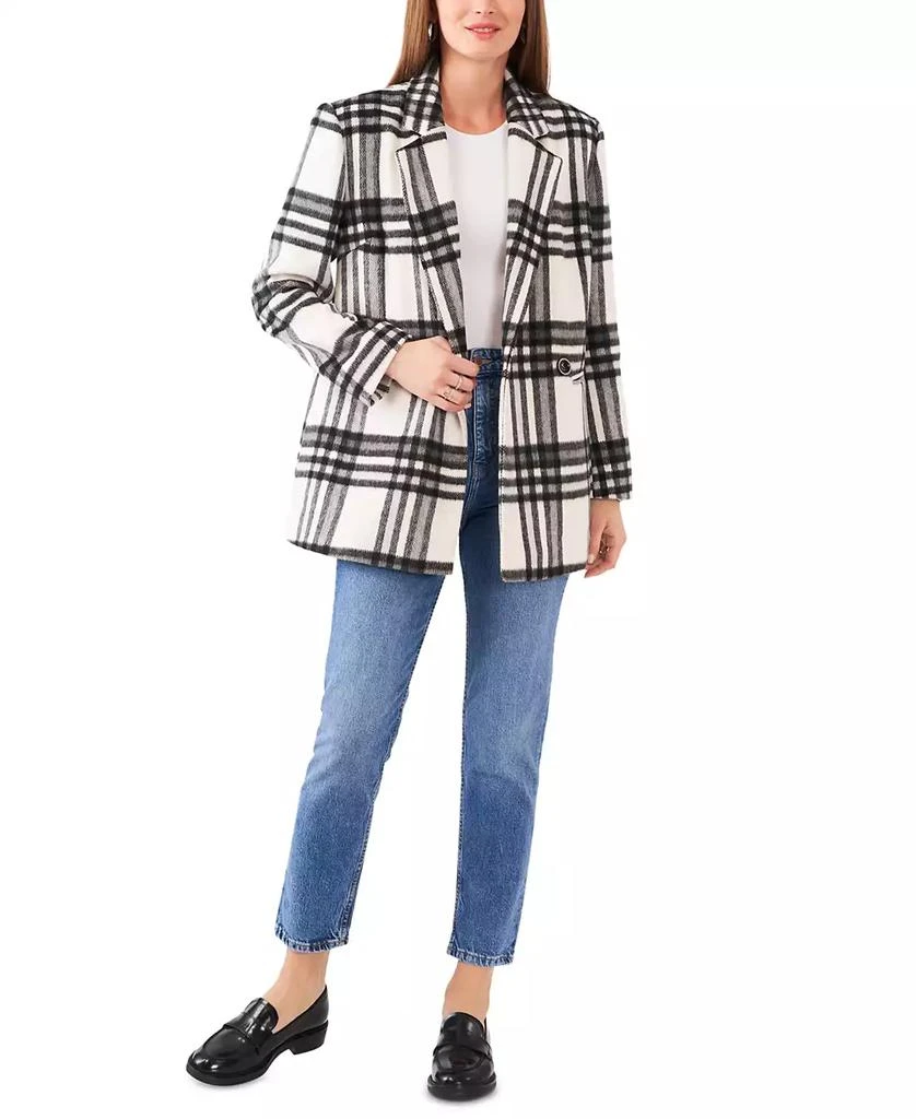 Vince Camuto Women's Plaid Double-Breasted Blazer 3