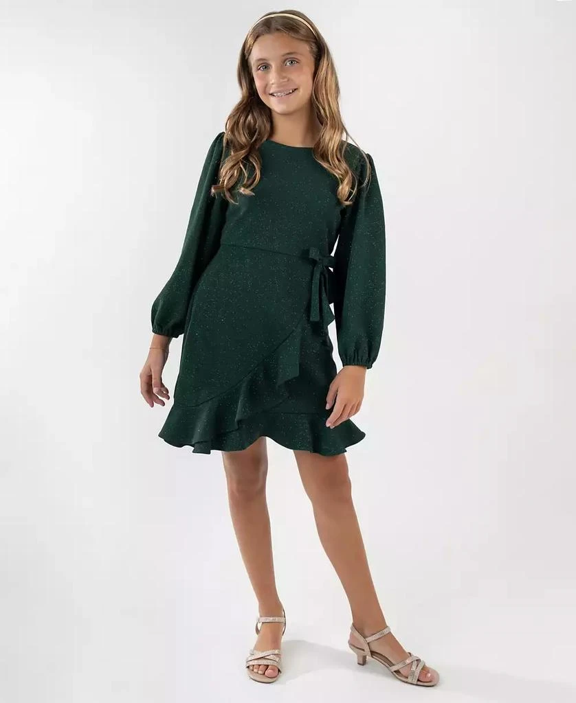 Rare Editions Girls
7-16 Ruffle Detail Wrap Dress 1