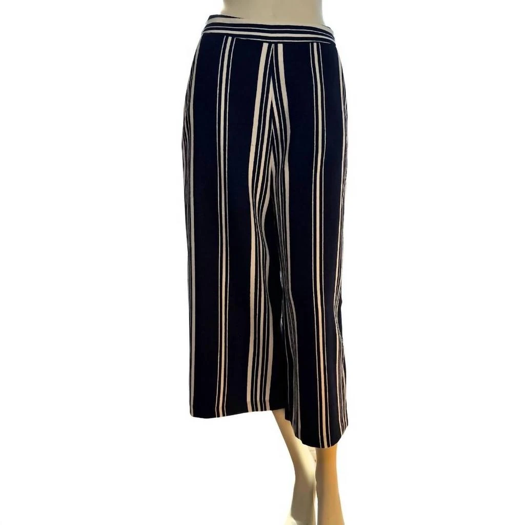 English Factory English Factory - Classic Navy Striped Wide Leg Pants 1