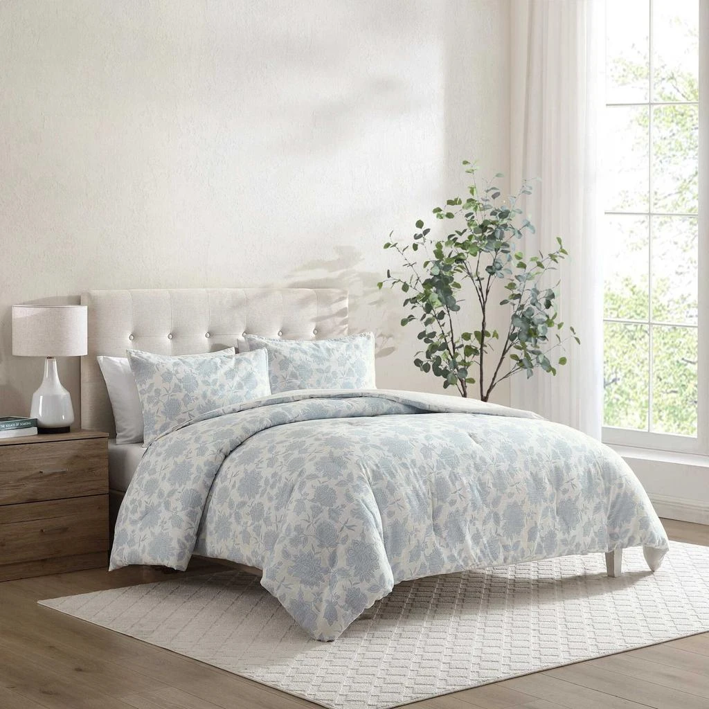 Nautica Elmwood Blue King Comforter-Sham Set 1