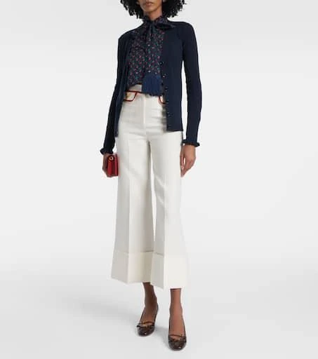 Valentino Ruffled virgin wool cardigan 2