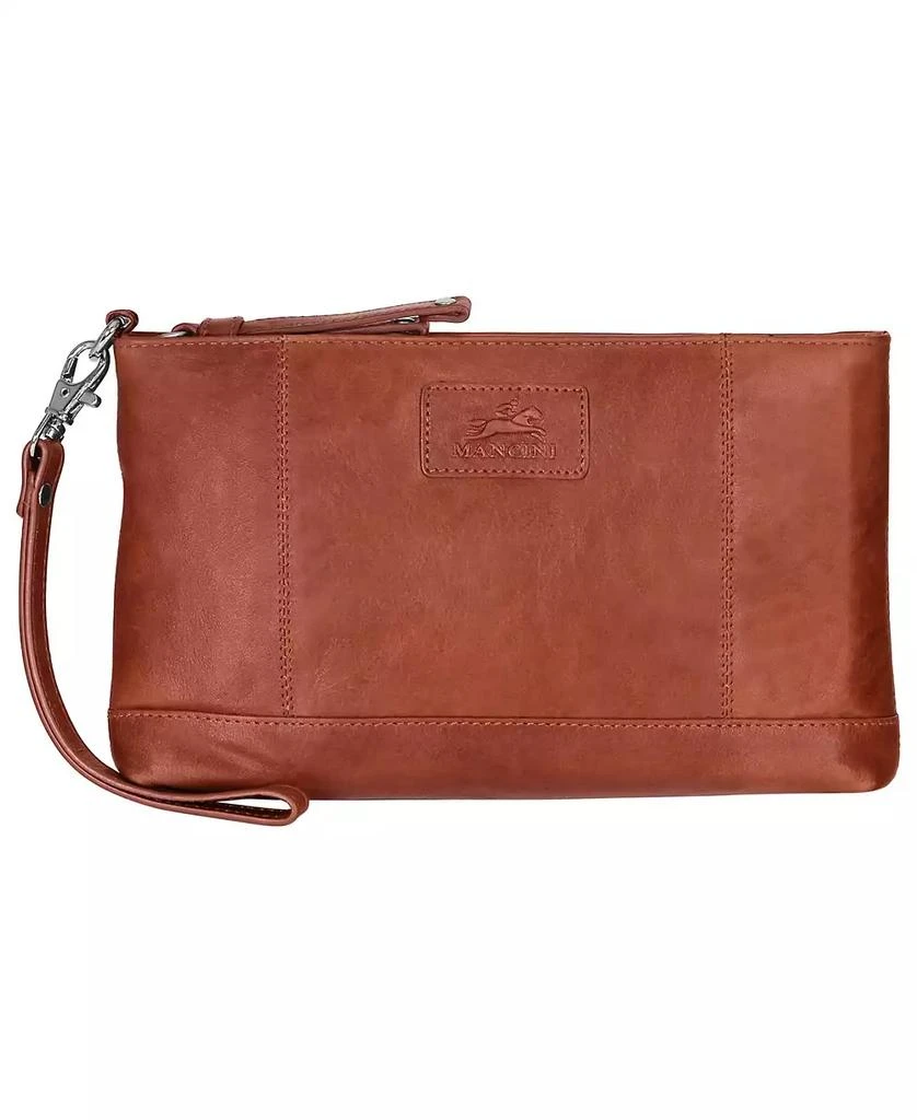 Mancini Leather Goods Casablanca Collection RFID Secure Ladies Wristlet 1