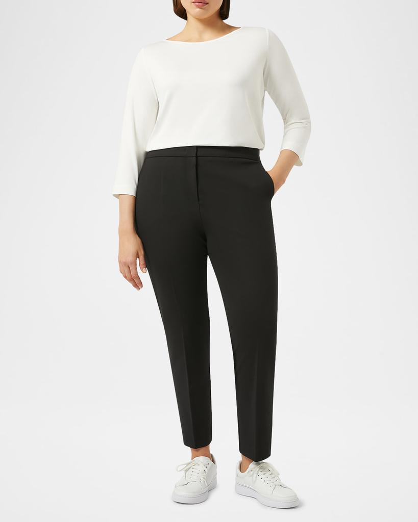 Marina Rinaldi Plus Size Nada Cropped Stretch Jersey Trousers