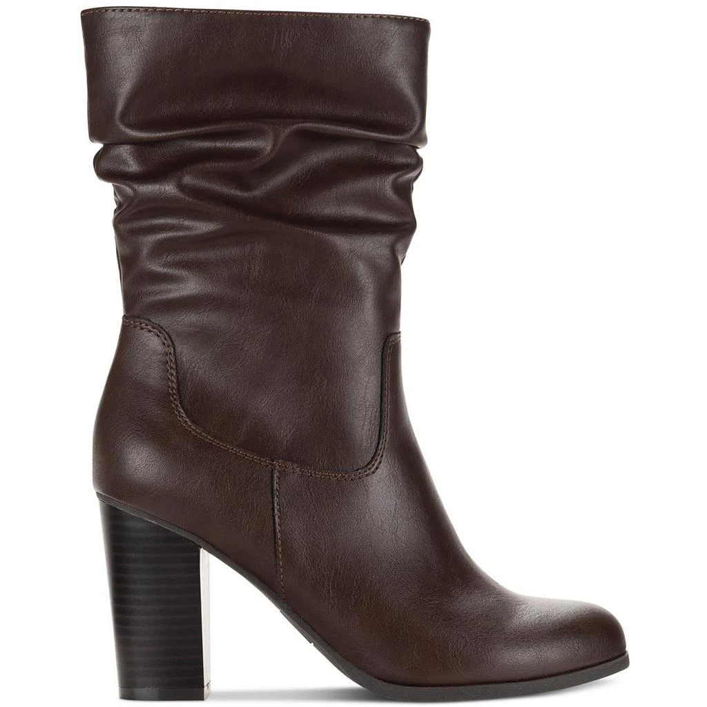 Style & Co Saraa Slouch Womens Faux Leather Block Heel Mid-Calf Boots 2